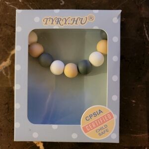 Boutique Silicone Bead Pacifier Clip Holder